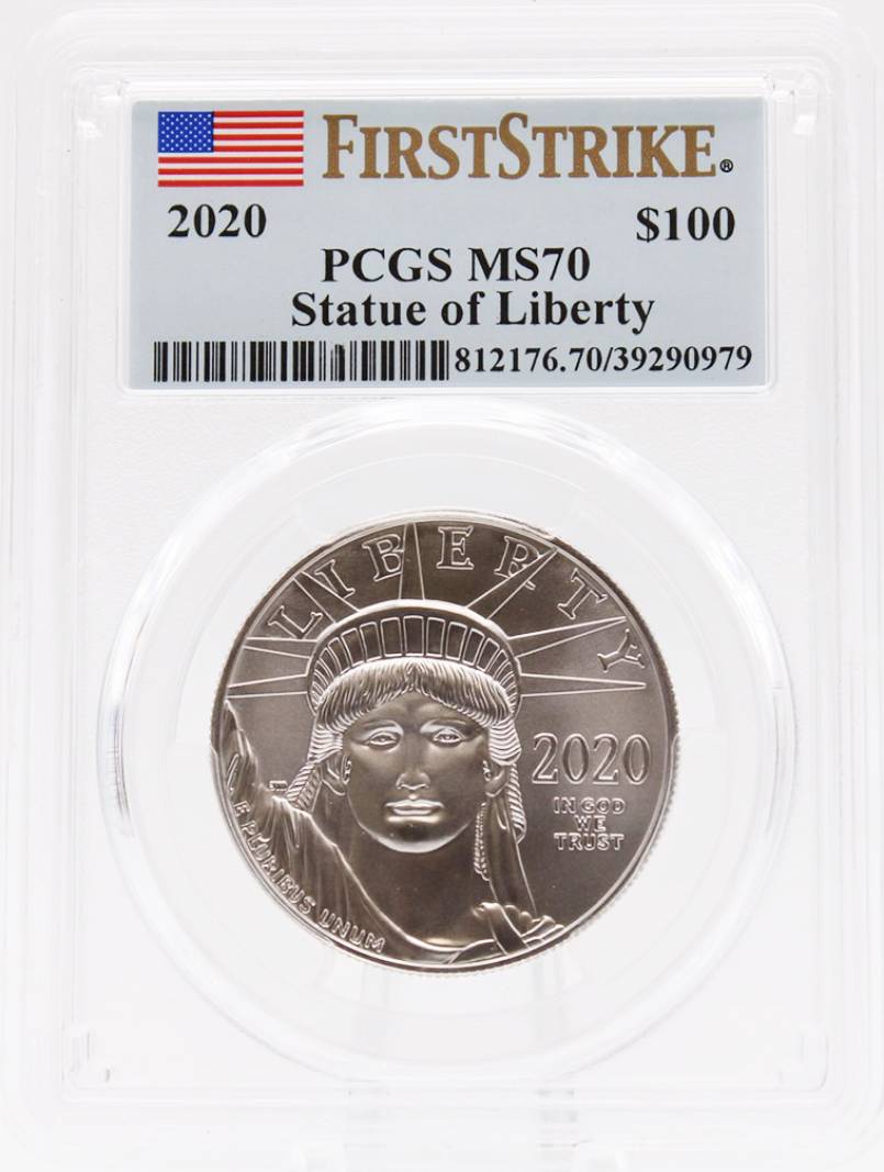 2020 PCGS MS70 $100 Platinum American Eagle